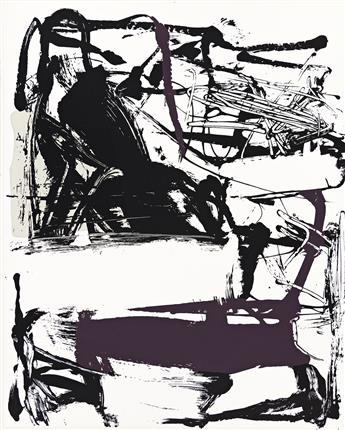 JOAN MITCHELL Group of 4 color screenprints for The Poems by John Ashbery.